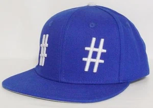 Been Trill # Hashtag # Mall Ratz Mens Snapback Blue 100% Cotton Hat Cap New NWT - Picture 1 of 7