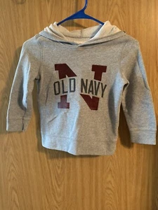 Old Navy Childrens Size 5T Gray Pullover Hoodie - Picture 1 of 3
