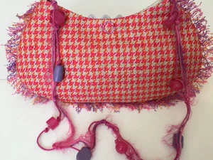 HANDBAG/CLUTCH -100 SILK- ELEGANT DAY/EVENING/FUN BAG -HAND MADE, NOW 66% OFF - Picture 1 of 5