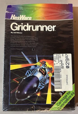 HESWARE GAMES  GRIDRUNNER COMMODORE 64 GAME  BOX AND CARTRIDGE - Image 1 of 4