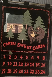Vintage Holiday Collection "Cabin Sweet Cabin" Advent Calendar - Picture 1 of 8