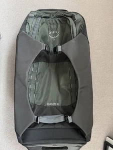 Osprey Sojourn 80L Zaino Nero Convertibile con Ruote Trolley Bagaglio - Foto 1 di 8