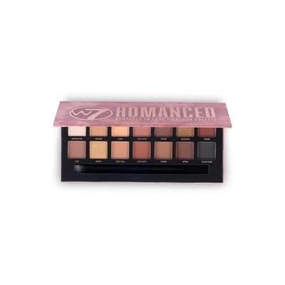 W7 Romanced Eyeshadow Palette 12 Natural Pink Nude Colors  Flawless Long-Lasting - Image 1 of 4