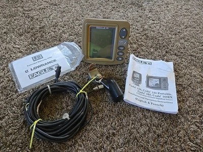 Lowrance Eagle Fish Easy 2 Fish Finder with Transducer, Mount & Manuals - Image 1 of 4