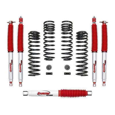 Rancho Sport System Lift Kit & Front Steering Stabilizer for 12-17 Jeep Wrangler - Image 1 of 4