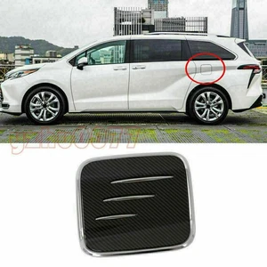 Tapa de llenado de combustible para automóvil de fibra de carbono para Toyota Sienna 2021-2025 - Imagen 1 de 2