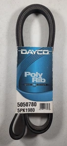 Serpentine Drive Belt Dayco 5050780 OEM 5PK1980 Poly Rib Quiet Design USA - Picture 1 of 6