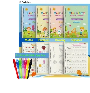 4x Magic Copybook Groove Práctica Escritura a Mano Caligrafía Matemáticas HogarEscuela Niño - Imagen 1 de 1