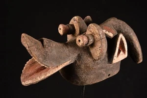A Primitive Mambila Helm Mask Cameroon Afrika Africa, Afrique 629 - Picture 1 of 7