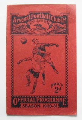 ARSENAL v BOLTON WANDERERS 1930/1931 *Excellent Condition Football Programme* - Image 1 of 4
