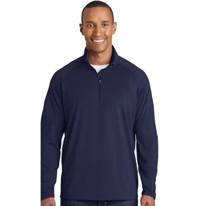 Maglione Ten Thousand The Over Zip Blu Navy Abbigliamento Attivo Corsa Sportivo Taglia M - Foto 1 di 8