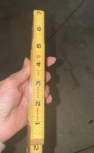 Regla Plegable Extensión Artesano De Colección 3931 Regla Carpintero 72" Madera y Latón - Imagen 1 de 7