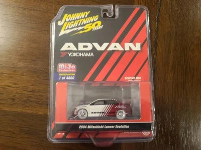 Johnny Lightning 2004 Mitsubishi Lancer Evolution Advan Yokohama JLCP7216 Chase - Image 1 of 3