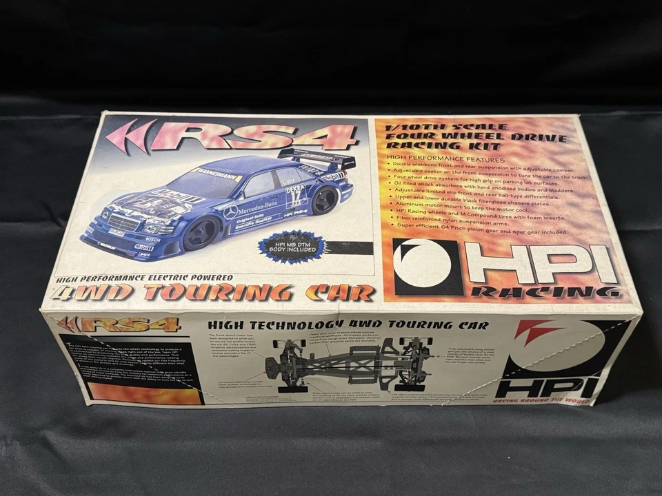Vintage 1995 HPI Racing RS4 1/10 Touring Mercedes M8 C Class DT Kit New in Box - Image 1 of 4