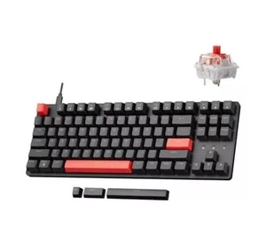 TECLADO MECÁNICO CON CABLE LEMOKEY X1 QMK PROGRAMABLE DISEÑO TKL X1 - NEGRO - Imagen 1 de 5