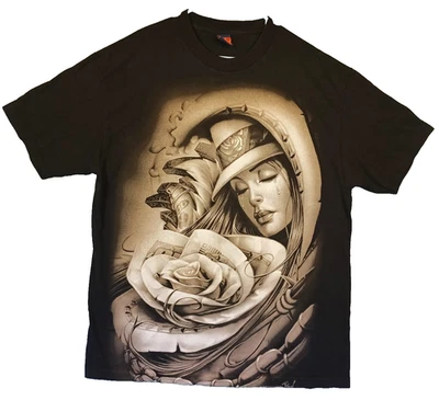 Camiseta OG Abel Manga Corta Negra Lágrimas Perfecta Camiseta León Dama Talla 3XL Foto 1 de 4