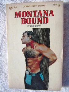 GAY PULP Fiction Chad Stuart MONTANA BOUND Golden Boy Books GB 105 Homo Erotic - Picture 1 of 2
