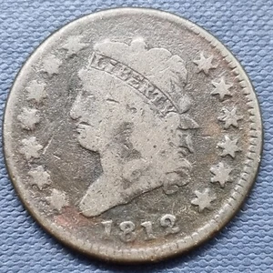 1812 Classic Head Large Cent 1c Better Grade #61620 - Picture 1 of 2