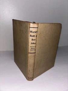 World's Book Of Best Jokes, Eddie Cantor 1943 1st Edition RARE Nice Condition - Picture 1 of 2