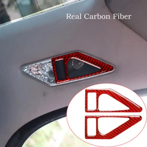 Red Carbon Fiber Rear Row Reading Light Cover Fit For BMW 3 Series E46 1998-2005 - Picture 1 of 8