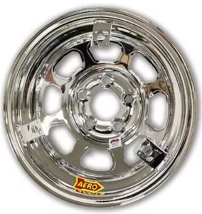 Aero Race Wheels 52-285030T3 Chrome 15X8 BP 5x5 3" Offset w/3 Tabs for Mudcover - Picture 1 of 1