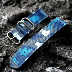 Camouflage Nylon Watchband Strap For Apple Watch Ultra 2 Series 10 9 8 45/46/49m - Picture 1 of 24