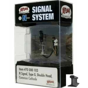 Atlas N Scale ~ New 2025 ~ Signal Type G ~ Double Head With LED's ~ 70000103 - Picture 1 of 3