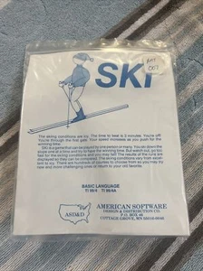 NOS NEW TIventures TI-99/4A Cassette SKI 1981 American Software RARE - Picture 1 of 3