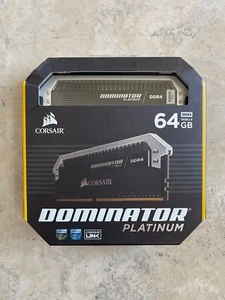 CORSAIR Dominator PLATINUM 64GB (4x16GB) 3200 MHz (CL16) v4.31 *B-Die* DDR4 - Picture 1 of 4