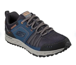 Nuevas Zapatillas de Sendero Skechers para Hombre Plan de Escape Marino/Naranja Variedad Tamaños - Imagen 1 de 4