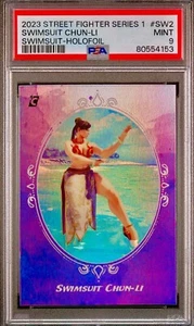 POP 4 PSA 9 Chun Li 2023 Cardsmiths Street Fighter Swimsuit Holofoil No PSA 10s - Picture 1 of 3