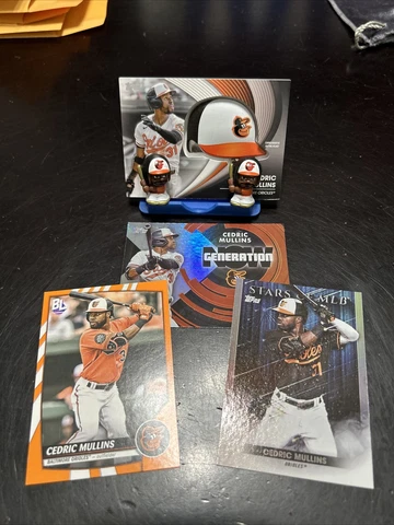 2023 TEENYMATES (2) Cedric Mullins ORIOLES Generation Topps Batting Helmet Now + Cover