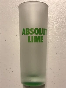 10 x Absolut Lime Vodka Shot Glasses Frosted Shooter Shot Glass Collectible NEW - Picture 1 of 6