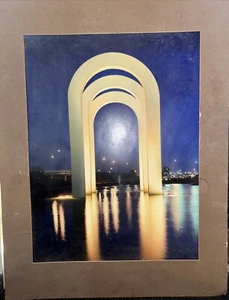 Foto originale opaca Gateway Arches Sioux City, Iowa Monument 1980-2015 W. Ebel - Foto 1 di 5