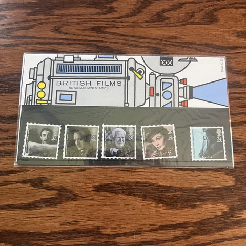 Royal Mail Presentation Pack ‘British Films' Cover