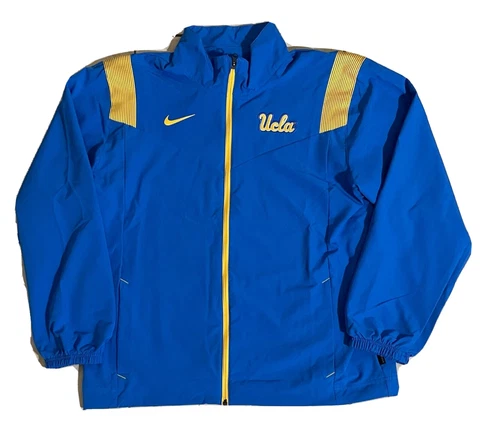 Nike UCLA Bruins Blue/Yellow On Field Full Zip Jacket Sz Men's Large DN6264 403 Cover