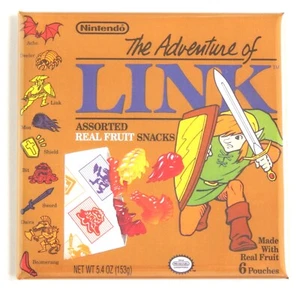 Legend of Zelda Obst Snacks KÜHLSCHRANKMAGNET Box Videospiel Abenteuer von Link - Bild 1 von 3