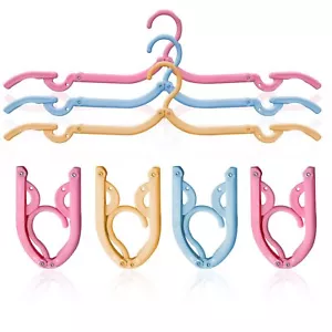 12 Pcs Travel Hangersportable Folding Clothes Hangers clothes Drying Rack For H - Picture 1 of 7