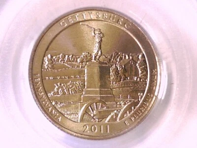 Gettysburg NP 2011 D Washington Quarter PCGS MS 66 19782628 - Image 1 of 3