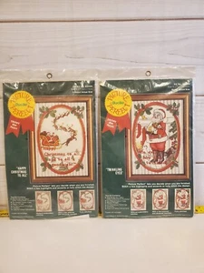 (2) Bucilla Kits 82028 funkelnde Augen 82029 Frohe Weihnachten Stichen Set NEU!  - Bild 1 von 8