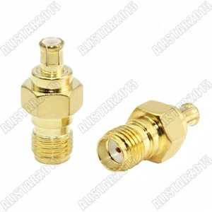 1x SMA hembra Jack a MCX macho enchufe adaptador recto conector coaxial convertidor - Imagen 1 de 4