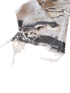 Ceros Women’s Size 31 High Rise Distressed Acid Wash Fray Hem Jeans Black. Denim - Picture 1 of 8