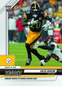 2025 Panini Instant Kaleb Johnson Steelers RC #35 Rookie Card PRESALE - Picture 1 of 2