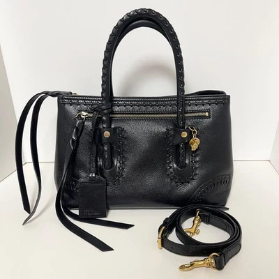 Alexander McQueen 2way Shoulder Bag Handbag Leather Skull Charm Black Authentic - Image 1 of 4