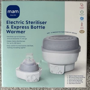 MAM Elektrischer Sterilisator und Express Flaschenwärmer 6 in 1 - Brandneu Versiegelt - Bild 1 von 5