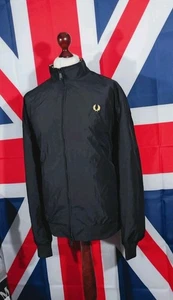 Fred Perry Twin Tipped Brentham Jacket - 2XL/3XL/4XL - Black - Mod Casuals 60's - Picture 1 of 7