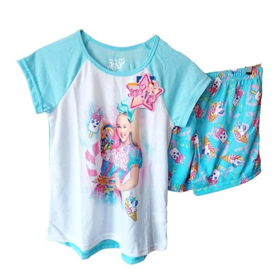 Conjunto de Pijama Nickelodeon JoJo Siwa-Meninas -10/12-Picolés-Cones de Sorvete-2 Peças - Imagem 1 de 3
