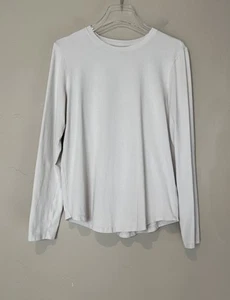 Camisa Lululemon Love Manga Larga Hueso Talla 8 Minimalista Neutro Pima Algodón Suave - Imagen 1 de 5