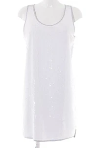 SILVIAN HEACH Abito con paillettes Donna Taglia IT 44 bianco-grigio chiaro - Foto 1 di 5