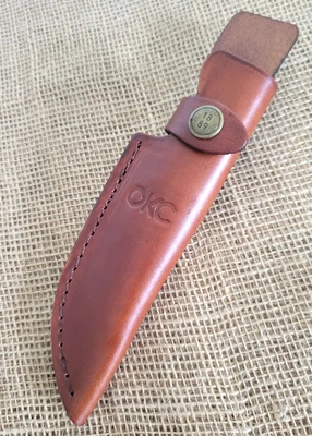Ontario Sheath For RAT-3 Fixed-Blade Knife Brown Natural Leather Construction